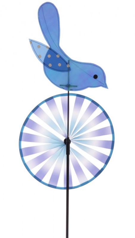 Windmühle Glitzernder Vogel in versch. Farben Windrad Windräder Garten